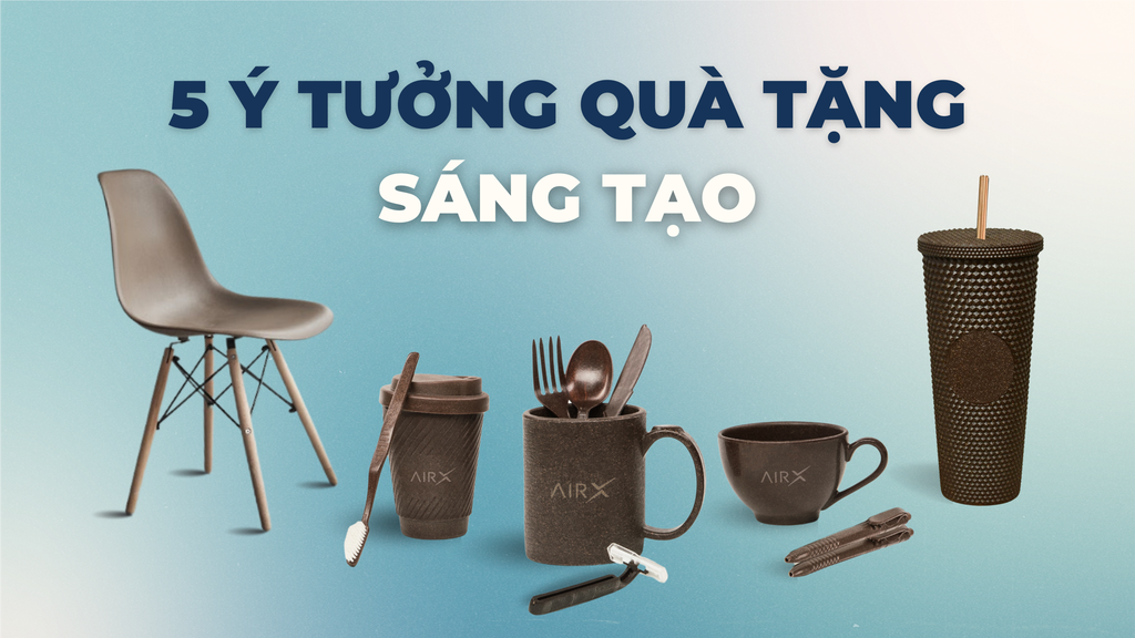 5 Ý TƯỞNG QUÀ TẶNG SÁNG TẠO, TÁI CHẾ TỪ BÃ CÀ PHÊ