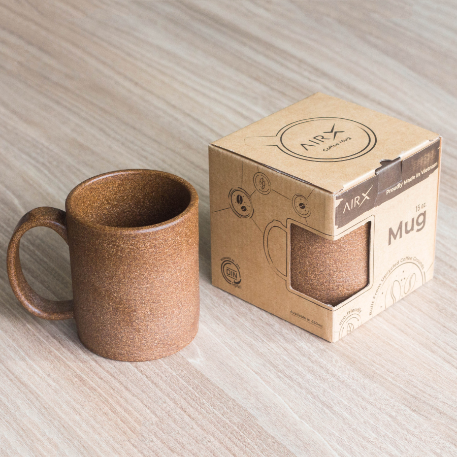 Ly Mug làm từ bã cà phê