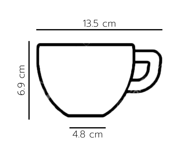 Kích thước ly Latte phân hủy sinh học