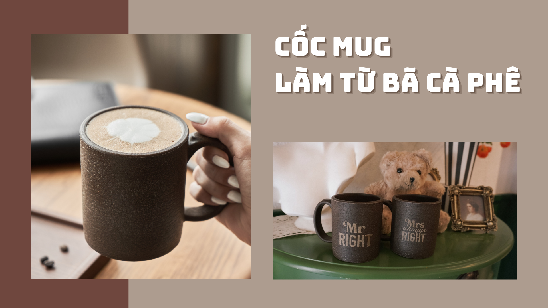 Cốc Mug Làm Từ Bã Cà Phê