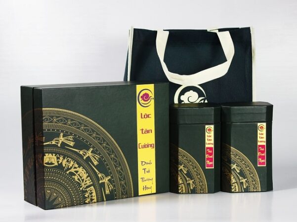 Hộp trà quà tết sang trọng