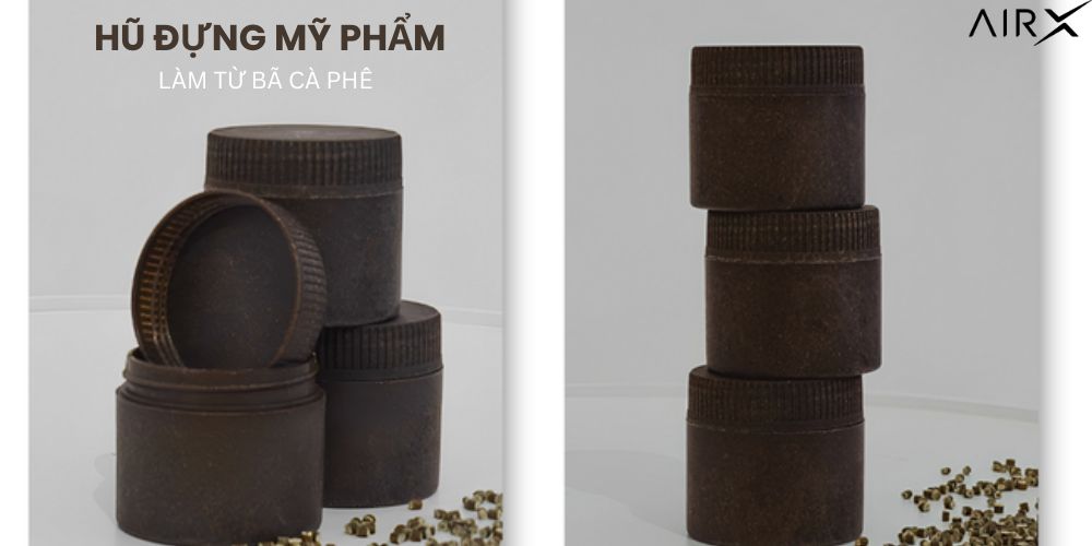 Hũ Đựng Mỹ Phẩm Làm Từ Vỏ Cà Phê