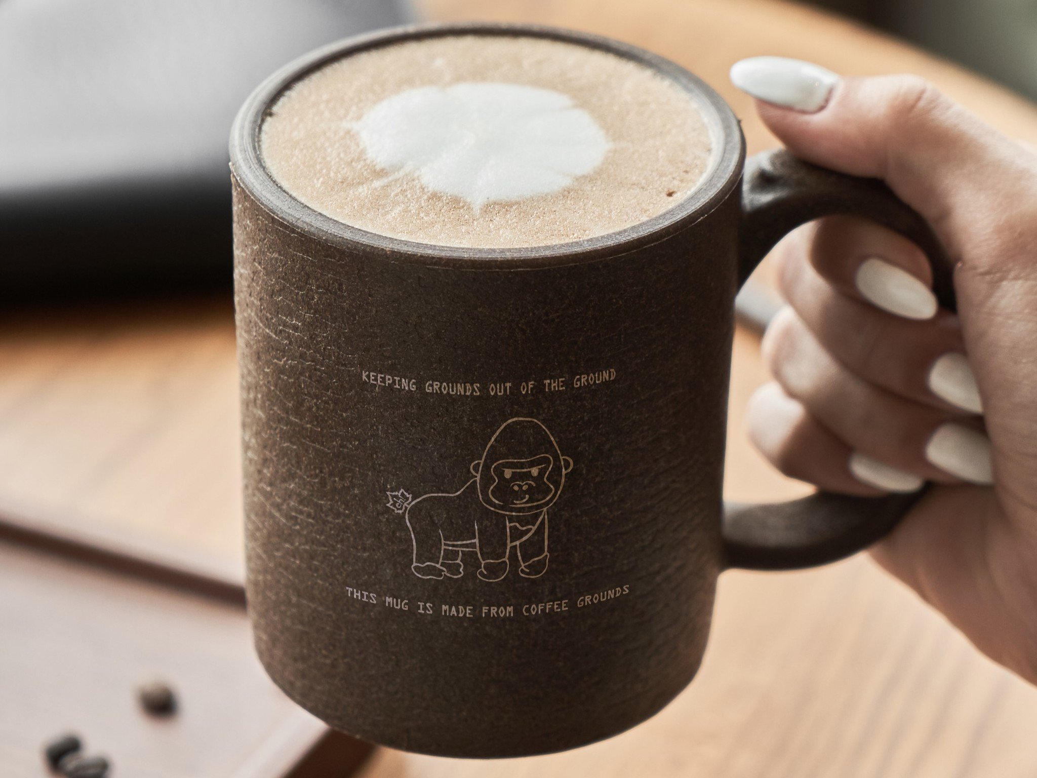 Ly coffee Mug - làm từ bã cà phê