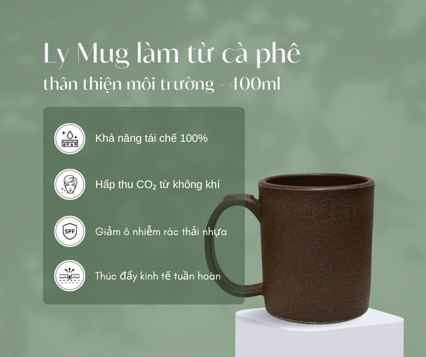 Ly Mug - Ly làm từ bã cà phê