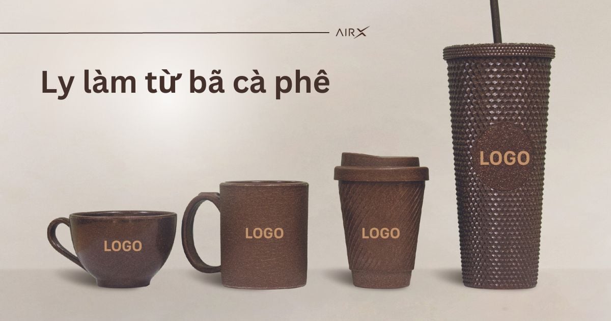 4 mẫu ly làm từ bã cà phê - AirX Coffee