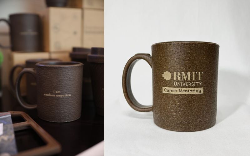 Ly Mug làm từ bã cà phê
