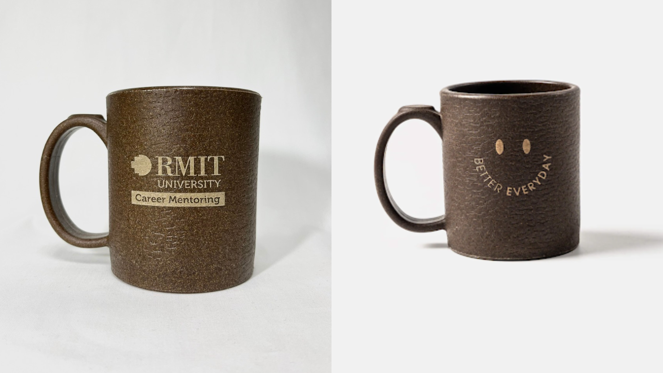 Quà tặng lưu niệm - Ly Mug làm từ bã cà phê